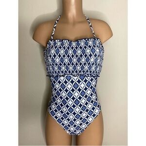Anthropologie smocked one piece swimsuit. Medium. Retails $139